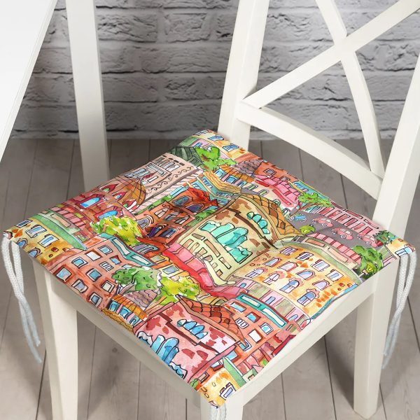 - P3433-Gorsel - Realhomes  Realhomes Beyaz Zemin Üzerinde Onedraw Çizimli Gül Desenli Modern 2'li Yuvarlak Servis Altlığı - Supla Realhomes