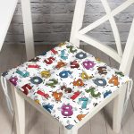 - P3562-Gorsel - Realhomes RealHomes Rakamlar Özel Tasarımlı Pofuduk Sandalye Minderi Realhomes