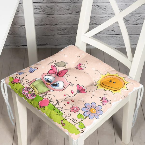 - P421-Gorsel - Realhomes  RealHomes Özel Tasarım Düğmeli Pofuduk Sandalye Minderi Realhomes