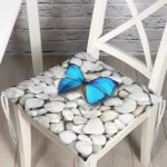 RealHomes Özel Tasarım Düğmeli Pofuduk Sandalye Minderi Realhomes