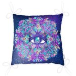 Gökyüzü Temalı Renkli Göz Desenli Özel Tasarım Pofuduk Sandalye Minderi Realhomes