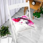 - P5076-Gorsel-1 - Realhomes Sulu Boya Özel Tasarım Fashion Women Dijital Baskılı Pofuduk Sandalye Minderi Realhomes