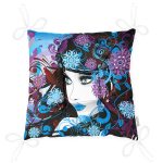 - P5085-Gorsel-2 - Realhomes Mavi Ağırlıklı Çiçek Motifli Beautiful Girl Dekoratif Pofuduk Sandalye Minderi Realhomes