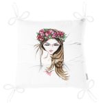 - P5094-Gorsel-2 - Realhomes Beyaz Zeminde Rankli Kalem Çizimli Dekoratif Modern Pofuduk Sandalye Minderi Realhomes