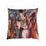 - P5095-Gorsel-2 - Realhomes Yağlı Boya Çizimli Kadın Motifli Modern Pofuduk Sandalye Minderi Realhomes