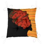 - P5097-Gorsel-2 - Realhomes Kırmızı Başlıklı Zenci Kadın Motifli Dekoratif Pofuduk Sandalye Minderi Realhomes