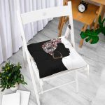 - P5105-Gorsel-1 - Realhomes Siyah Beyaz Zenci Kadın Dekoratif Pofuduk Sandalye Minderi Realhomes