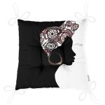 - P5105-Gorsel-2 - Realhomes Siyah Beyaz Zenci Kadın Dekoratif Pofuduk Sandalye Minderi Realhomes