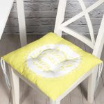 RealHomes Özel Tasarım Düğmeli Pofuduk Sandalye Minderi Realhomes