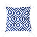 - P5116lacivert-Gorsel-2 - Realhomes Özel Tasarım Lacivert İkat Desenli Dijital Baskılı Pofuduk Sandalye Minderi Realhomes