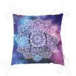 - P5117-Gorsel-2 - Realhomes Gökkuşağı Zemininde Beyaz Mandala Çizimli Dekoratif Pofuduk Sandalye Minderi Realhomes