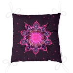 - P5120-Gorsel-2 - Realhomes Siyah Zeminde Pembe Neon Mandala Desenli Dekoratif Pofuduk Sandalye Minderi Realhomes