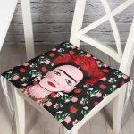 - P5214-Gorsel - Realhomes Özel Tasarım Frida Dijital Baskılı Pofuduk Sandalye Minderi Realhomes