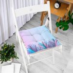 - P5216-Gorsel-1 - Realhomes Büyüleyici Renklerde Tropikal Yaprak Motifli Özel Tasarım Modern Pofuduk Sandalye Minderi Realhomes