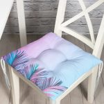 - P5216-Gorsel - Realhomes Büyüleyici Renklerde Tropikal Yaprak Motifli Özel Tasarım Modern Pofuduk Sandalye Minderi Realhomes