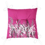 - P5233fusya-Gorsel-2 - Realhomes Fuşya Zeminde Beyaz Ve Gri Çiçek Motifli Pofuduk Sandalye Minderi Realhomes