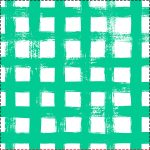 - P5236yesil-Gorsel - Realhomes Yeşil Zeminde Geometrik Kare Motifli Dekoratif Pofuduk Sandalye Minderi Realhomes