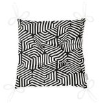 - P5243-Gorsel-2 - Realhomes Siyah Beyaz Geometrik Çizim Baskılı Pofuduk Sandalye Minderi Realhomes