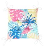 - P5270-Gorsel-2 - Realhomes RealHomes Özel Tasarım Renkli Yaprak Motifli Pofuduk Sandalye Minderi Realhomes