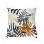 - P5271-Gorsel-2 - Realhomes Kahverengi Ve Gri Yaprak Desenli Pofuduk Sandalye Minderi Realhomes