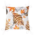 - P5279-Gorsel-2 - Realhomes Mermer Zeminde Kurumuş Yaprak Dijital Basklılı Dekoratif Pofuduk Sandalye Minderi Realhomes