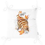 - P5281-Gorsel-2 - Realhomes Beyaz Mermer Zemin Üzerinde Sonbahar Kurumuş Yaprak Desenli Pofuduk Sandalye Minderi Realhomes