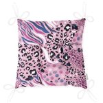 - P5284-Gorsel-2 - Realhomes Lila Zemin Üzerinde Leopar Deseni Baskılı Özel Tasarım Dekoratif Pofuduk Sandalye Minderi Realhomes