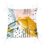 - P5298-Gorsel-2 - Realhomes Yağlı Boya Soyut Çizimli Özel Tasarım Pofuduk Sandalye Minderi Realhomes