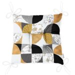 - P5312-Gorsel-2 - Realhomes Geometrik Şekiller İçerisinde Gold Ve Siyah Ayrıntı Motifli Dekoratif Pofuduk Sandalye Minderi Realhomes