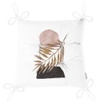 - P5316-Gorsel-2 - Realhomes Beyaz Zeminde Soyut Çizim Ay Ve Yaprak Motifli Pofuduk Sandalye Minderi Realhomes