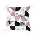 - P5324-Gorsel-2 - Realhomes Geometrik Şekiller İçerisinde Fuşya Mermer Desenli Modern Pofuduk Sandalye Minderi Realhomes