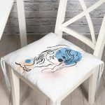 - P5337-Gorsel - Realhomes Portre Baskılı Dekoratif Özel Tasarım Pofuduk Sandalye Minderi Realhomes