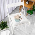 - P5340-Gorsel-1 - Realhomes RealHomes Botanik Portre Desenli Özel Tasarım Pofuduk Sandalye Minderi Realhomes