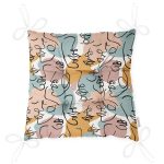 - P5343-Gorsel-2 - Realhomes  Botanik Portre Basklı Dekoratif Pofuduk Sandalye Minderi Realhomes