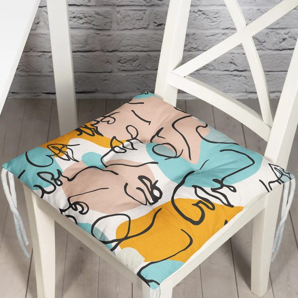 - P5343versiyon-Gorsel - Realhomes  Altın Çizim Yaprak Desenli Özel Tasarım Pofuduk Sandalye Minderi Realhomes