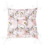 Tropik Yapraklar Üzerinde Antik Yunan Tanrısı Desenli Pofuduk Sandalye Minderi Realhomes