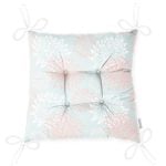 - P5349-Gorsel-2 - Realhomes Mavi Zemin Üzerinde Beyaz Kırmızı Çiçek Tasarımlı Dekoratif Pofuduk Sandalye Minderi Realhomes