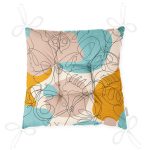 - P5375versiyon-Gorsel-2 - Realhomes Renkli Puantiye Üzerinde Kelebek Tasarımlı Pofuduk Sandalye Minderi Realhomes