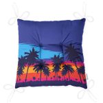 - P5513-Gorsel-2 - Realhomes  Gün Batımında Palmiye Ağaç Tasarımlı Pofuduk Sandalye Minderi Realhomes