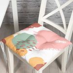 Realhomes Özel Tasarımlı Dijital Baskılı Dekoratif Pofuduk Sandalye Minderi Realhomes