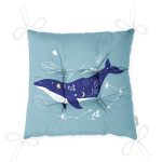 - P5750-Gorsel-2 - Realhomes Buz Mavisi Zeminli Balina Desenli Modern Pofuduk Sandalye Minderi Realhomes