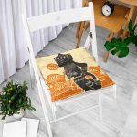 Başında Vazo Taşıyan Etnik Afrika Desenli Modern Pofuduk Sandalye Minderi Realhomes