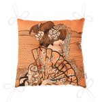 - P5817-Gorsel-2 - Realhomes Koyu Buğday Zeminli Masum Şaman Kadın Modern Pofuduk Sandalye Minderi Realhomes