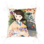 - P5834-Gorsel-2 - Realhomes  Japon Kültürü Zeminli Gül Tutan Japon Kadın Modern Pofuduk Sandalye Minderi Realhomes