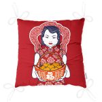 - P5857-Gorsel-2 - Realhomes Meyve Sepetli Japon Kadın Desenli Modern Pofuduk Sandalye Minderi Realhomes