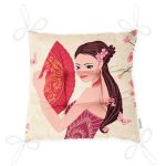 - P5859-Gorsel-2 - Realhomes  Pembe Yelpazeli Kadın Motifli Pofuduk Sandalye Minderi Realhomes