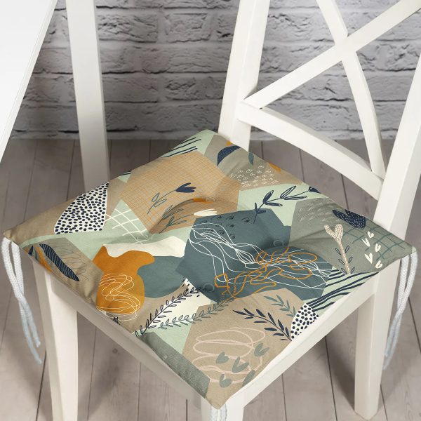 - P5867-Gorsel - Realhomes  Realhomes Dijital Baskılı Özel Renkli Pofuduk Sandalye Minderi Realhomes