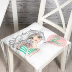 RealHomes Özel Tasarım Düğmeli Pofuduk Sandalye Minderi Realhomes