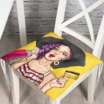 - P736-Gorsel - Realhomes  RealHomes Özel Tasarım Düğmeli Pofuduk Sandalye Minderi Realhomes