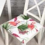 - Print - Realhomes RealHomes Özel Tasarım Düğmeli Pofuduk Sandalye Minderi Realhomes